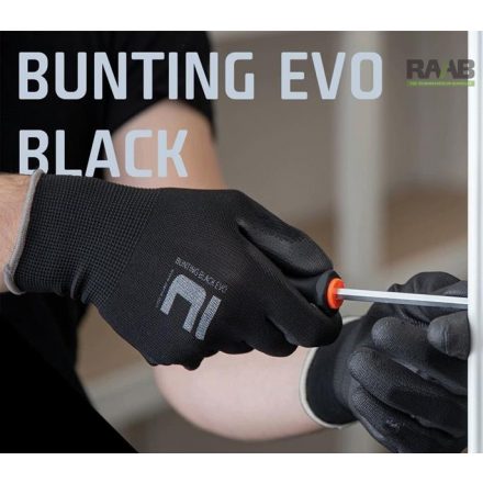 Bunting evolution black  kesztyű