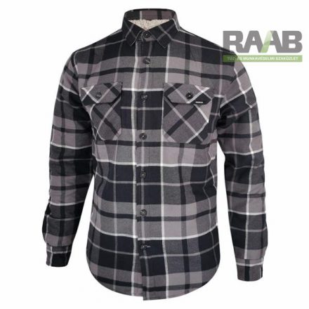 Bélelt favágóng - Vintage Overshirt S-3XL-ig - szürke 