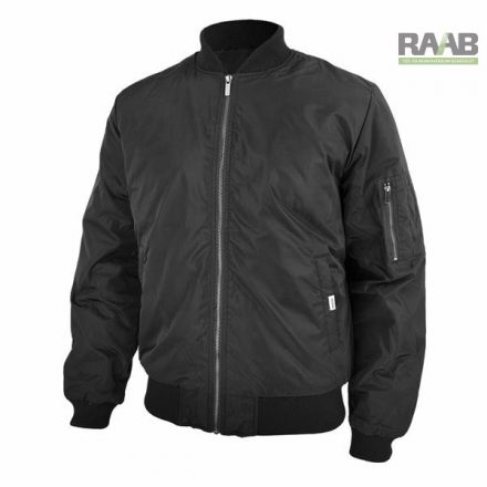 Basic fekete bomber dzseki S-3XL-ig