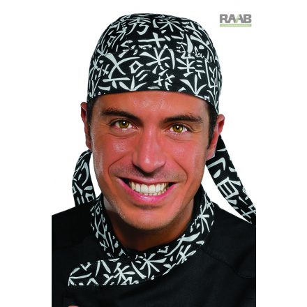 Sushi fekete/fehér bandana