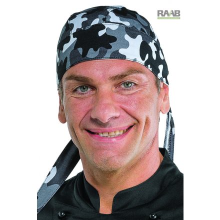 Szürke terepmintás bandana 