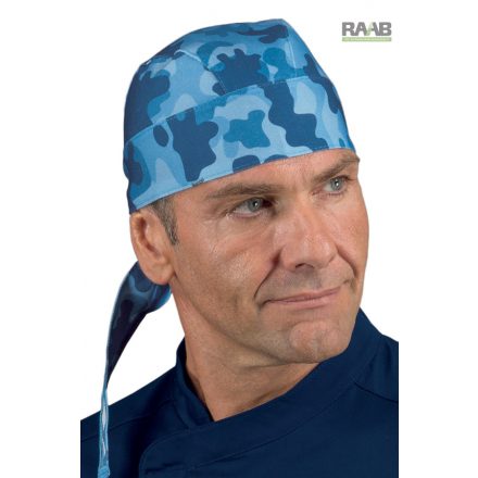 Kék terepmintás bandana 