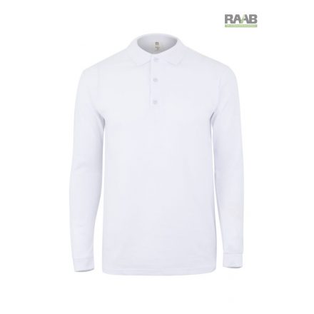 CLIFTON HOSSZÚ UJJÚ FEHÉR POLO 3XL-5XL