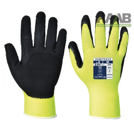 Hi-Vis Gripp latex kesztyű