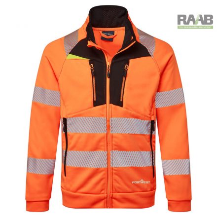 DX4 Hi-Vis kapucnis cipzáras pulóver