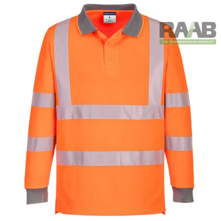 Eco Hi-Vis L/S póló galléros