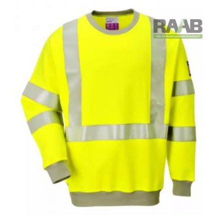 Lángálló, antisztatikus Hi-Vis  pulóver