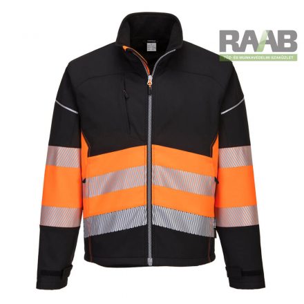 PW3 Hi-Vis Class 1 Softshell kabát (3L)