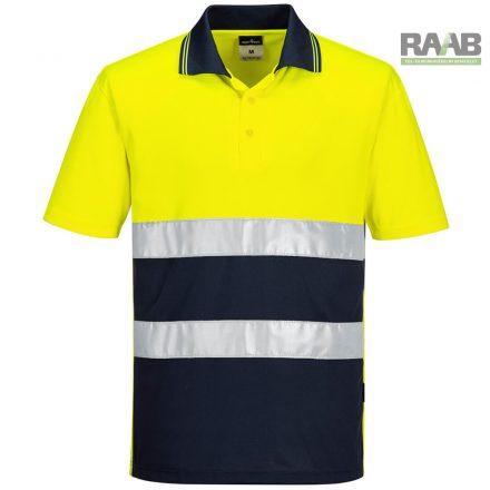 Hi-Vis Kéttónusú könnyű póló S/S