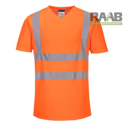 Hi-Vis V-nyakú hálós betétekkel ellátott póló