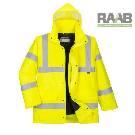 Hi-Vis lélegző kabát sárga