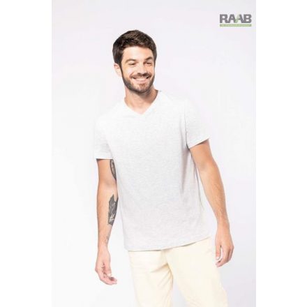 V-Neck férfi pamutpóló XS-4XL-ig