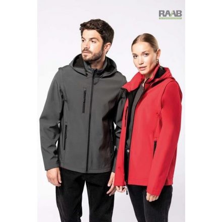 Kapucnis, unisex softshell kabát XS-5XL-ig