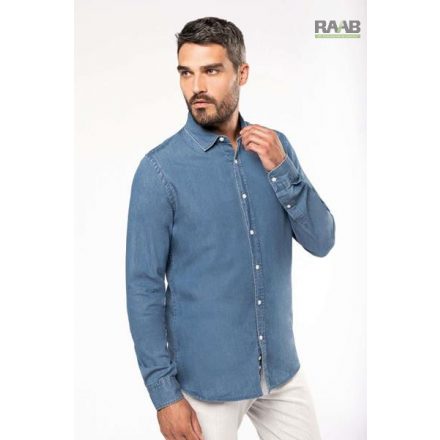 Chambray férfi farmer ing