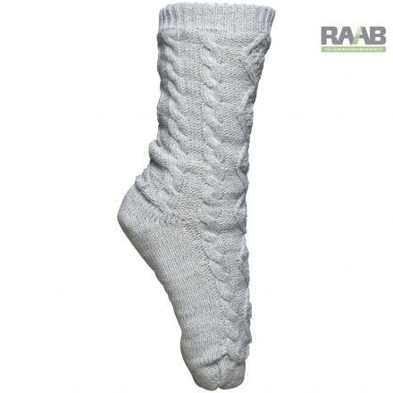 Sherpa téli zokni angora snow  grey melange színben